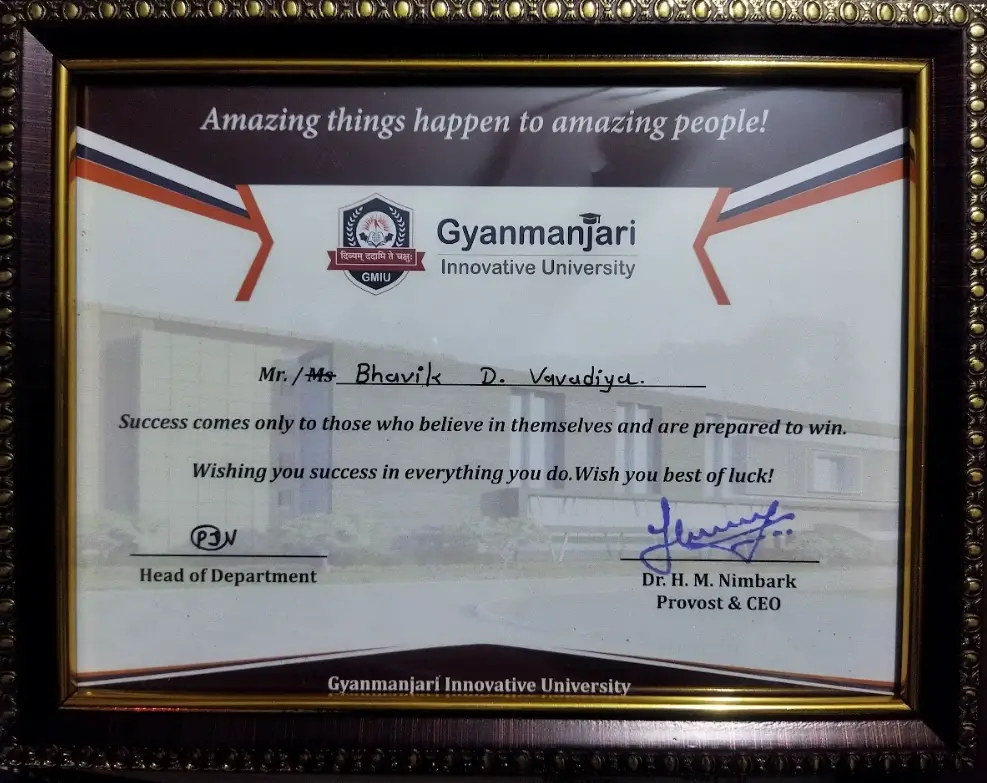 Recognition of academic success at GMIU